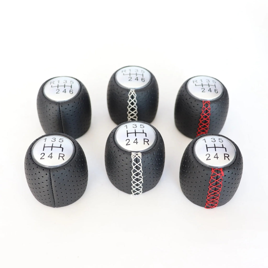 Alpha vehicle sewn wrapped leather perforated handball gear with matte cover