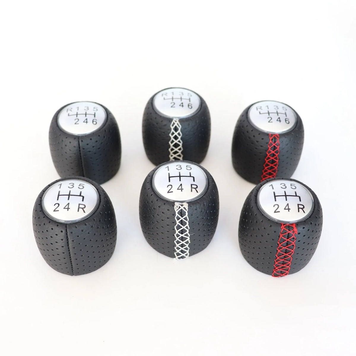 Alpha vehicle sewn wrapped leather perforated handball gear with matte cover