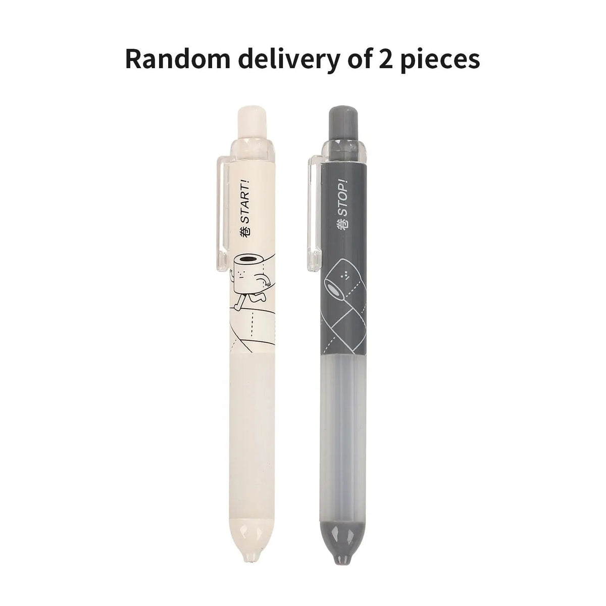 Activity brand 0.5mm automatic pencil with cloud grip, shown in black and white.