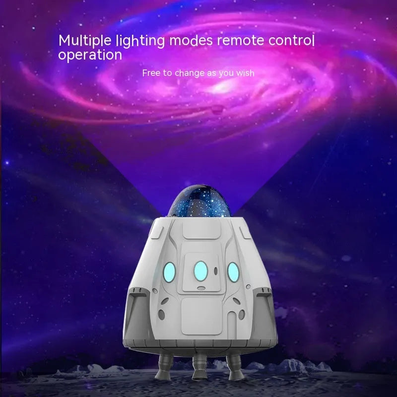 White rectangular Bluetooth remote control northern lights and starry sky ambience light unit