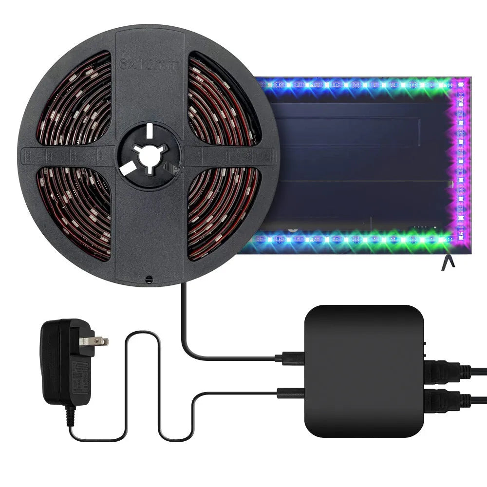 Smart LED TV backlight strip in plastic waterproof housing for 40-80 inch televisions
