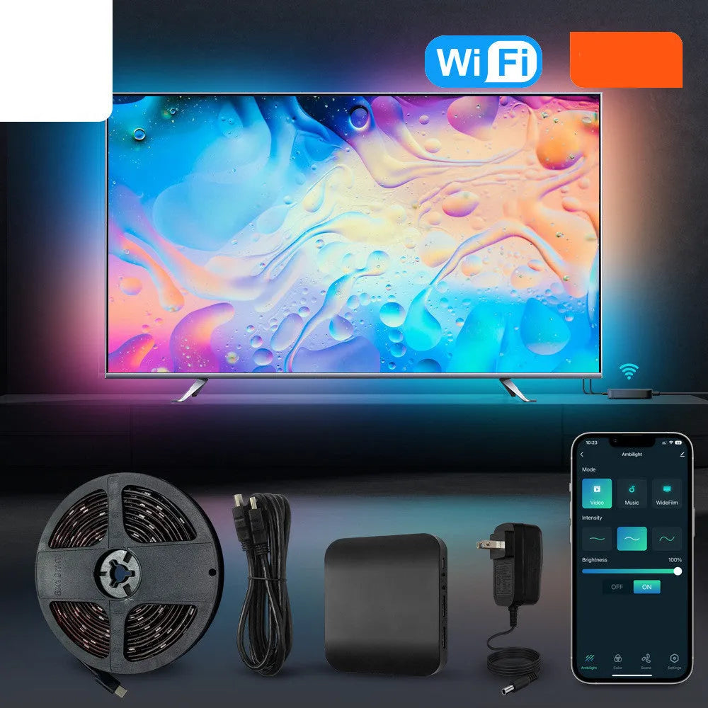 Smart LED TV backlight strip in plastic waterproof housing for 40-80 inch televisions