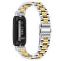 Stainless steel watch strap for Inspire3 fitness tracker in silver finish