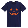 Pure cotton short sleeve Halloween T-shirt with cartoon print, loose fit, orange hat option, sizes S to XXXL