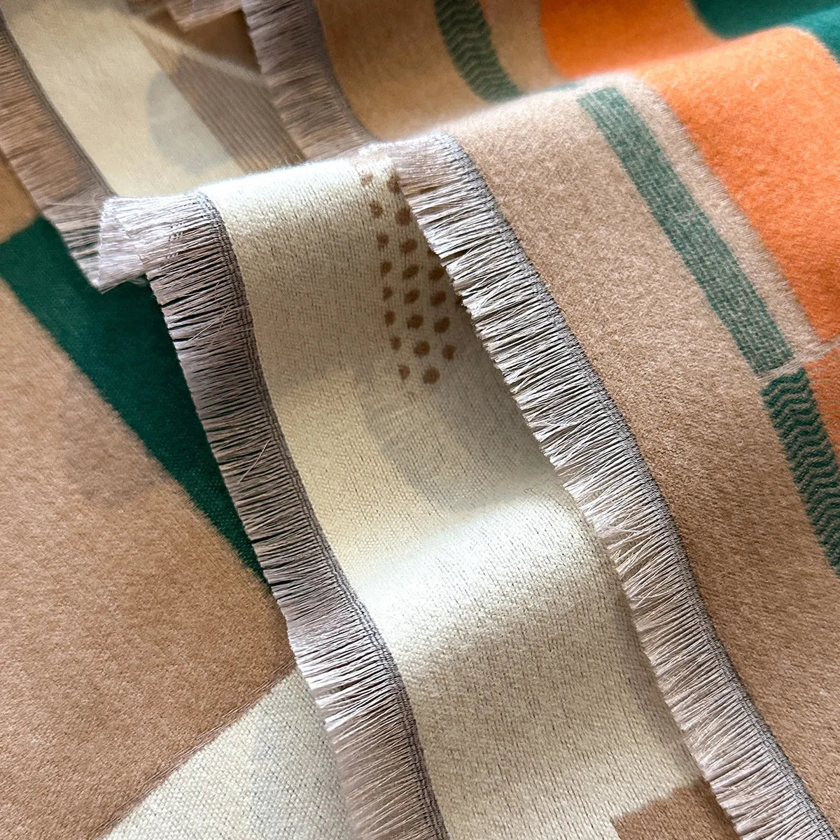 185x65cm imitation cashmere scarf in autumn colours