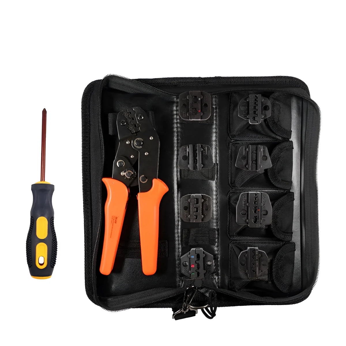 SN-48B portable crimping pliers combination set with high carbon steel construction for terminal and cable work