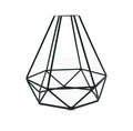 Iron hollow table lamp in bottle style with warm white LED illumination