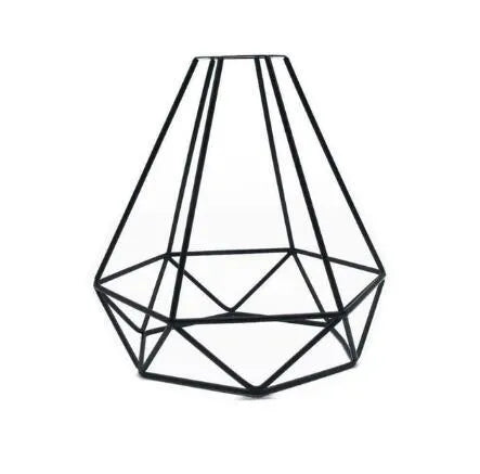Iron hollow table lamp in bottle style with warm white LED illumination