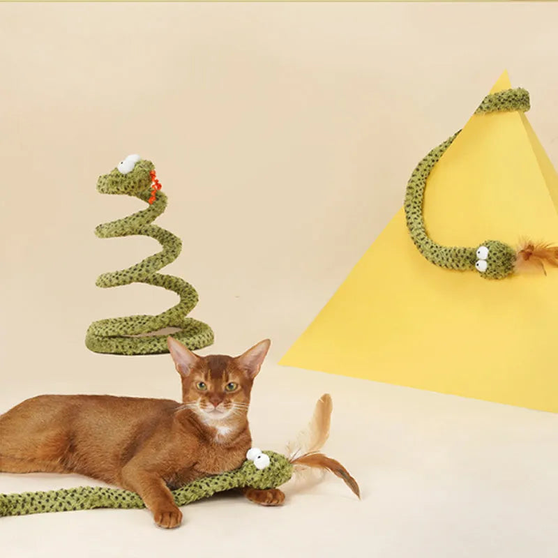 140cm long cat teasing stick with colourful feather attachments for interactive play