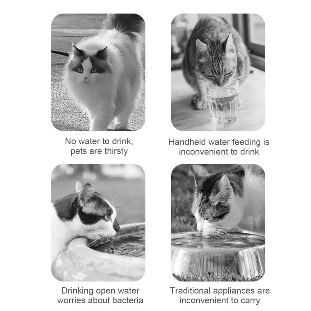 Orange and white portable pet water feeder with water bottle and treat container compartments