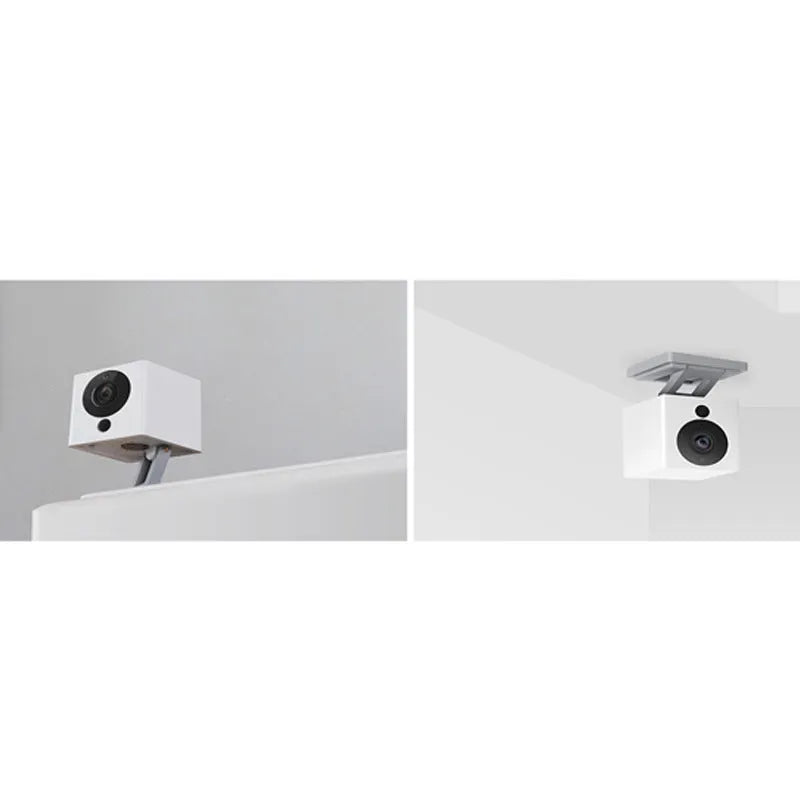 White 50x50x56mm indoor WiFi camera with 1080P resolution, 110° wide-angle lens, and night vision