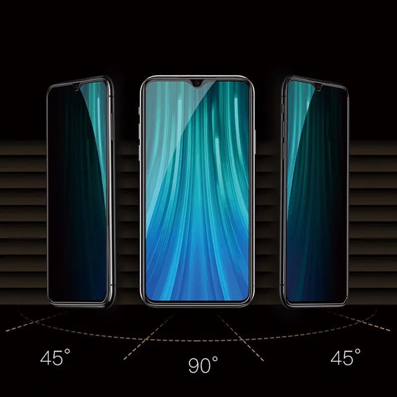 Privacy screen protector for Poco and Redmi Note phones with anti-spy viewing angle protection