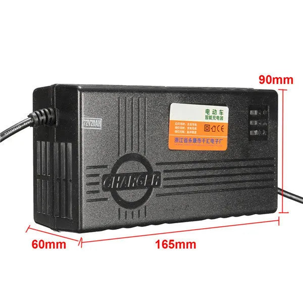 72V20AH electric car charger for lead-acid batteries with AU, EU, US plug options