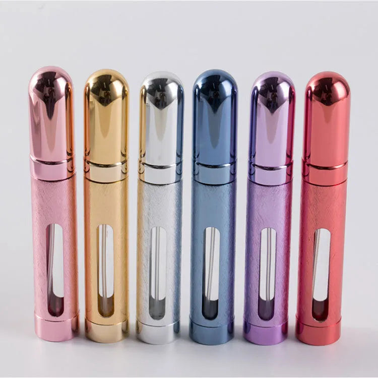 12ml aluminium bullet perfume bottle with glass liner in assorted colours