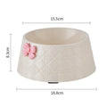 Bowknot diamond pattern pet food and water bowl for dogs and cats in Pink, Silver, Black, Purple, or White