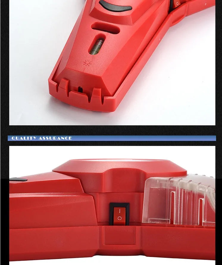 Red portable laser level with infrared line projection and punching positioning function for woodworking