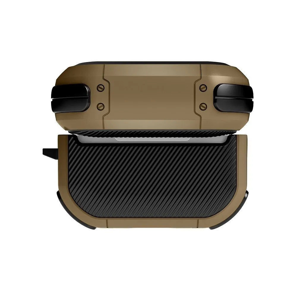 Black TPU and PC protective case for Apple AirPods Pro charging case