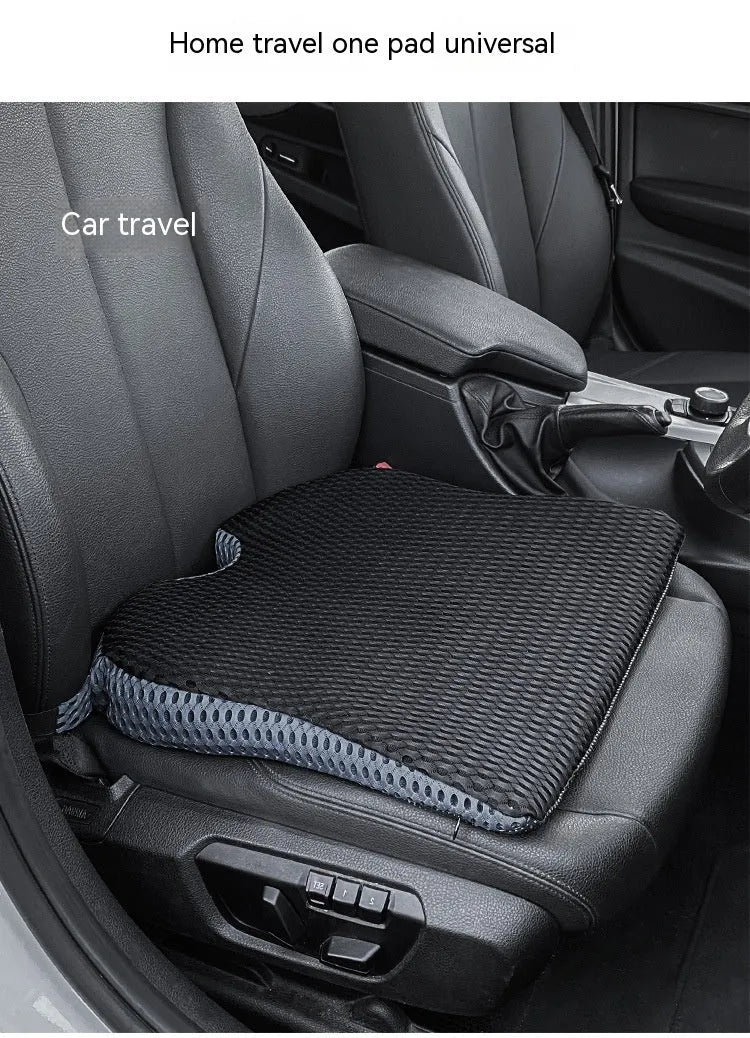 Memory foam seat cushion with fix strap in solid colour options
