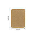 Natural beige sisal cat scratch board with woven texture for claw scratching