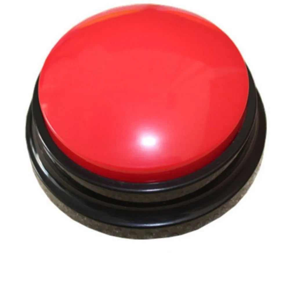 Voice recording button for dog training showing 30-second recording capability in multiple colour choices