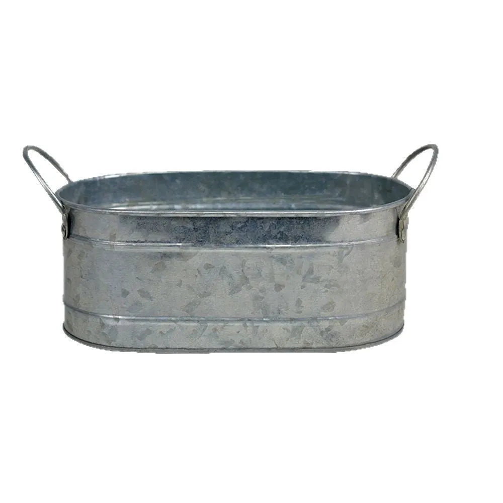 Iron sheet metal desktop succulent flowerpot with corrosion-resistant finish