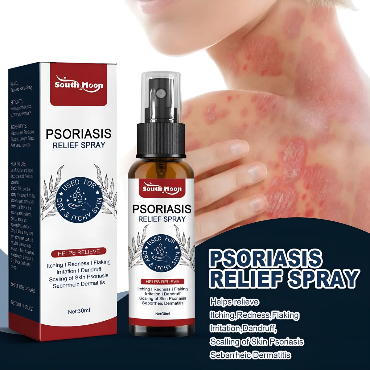 30ml bottle of clear skin nursing care spray with spray pump