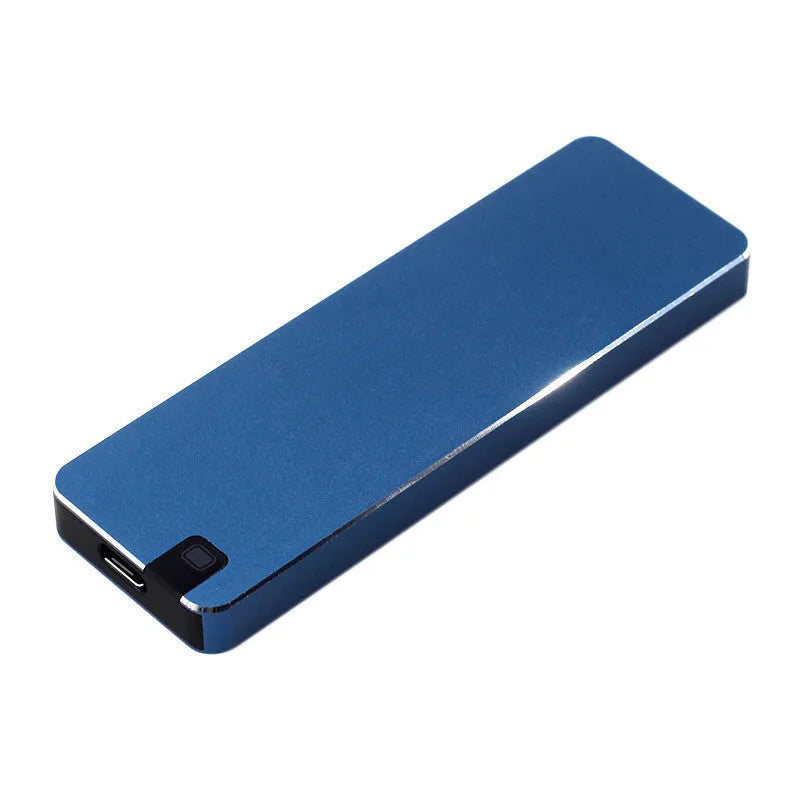 Metal portable solid state hard disk with USB 3.1 cable in multiple colour options