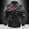 Men's PU leather jacket, stand-up collar, slim fit short style, brown black Army Green, sizes M-5XL