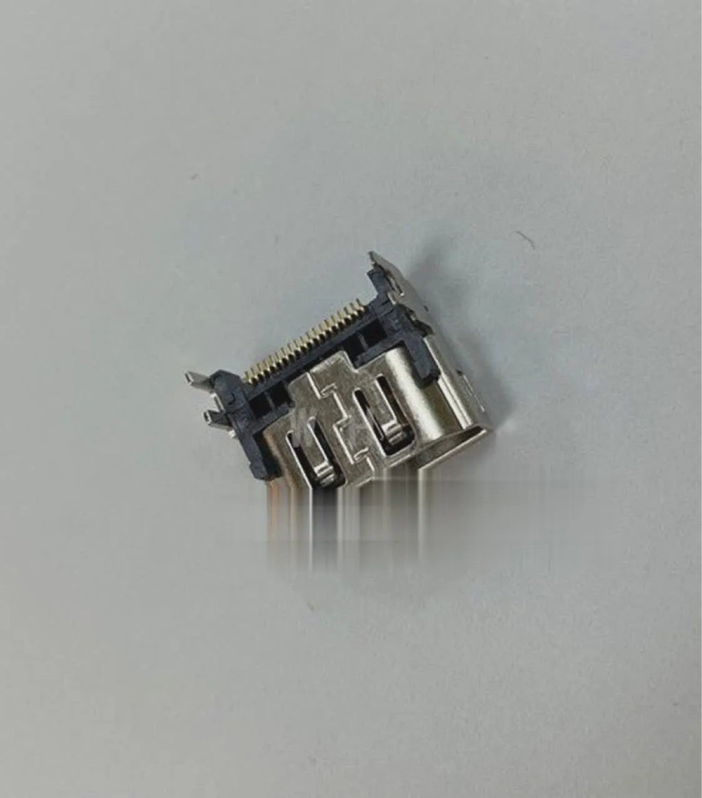Silver HDMI interface socket for game machine accessories with metal construction