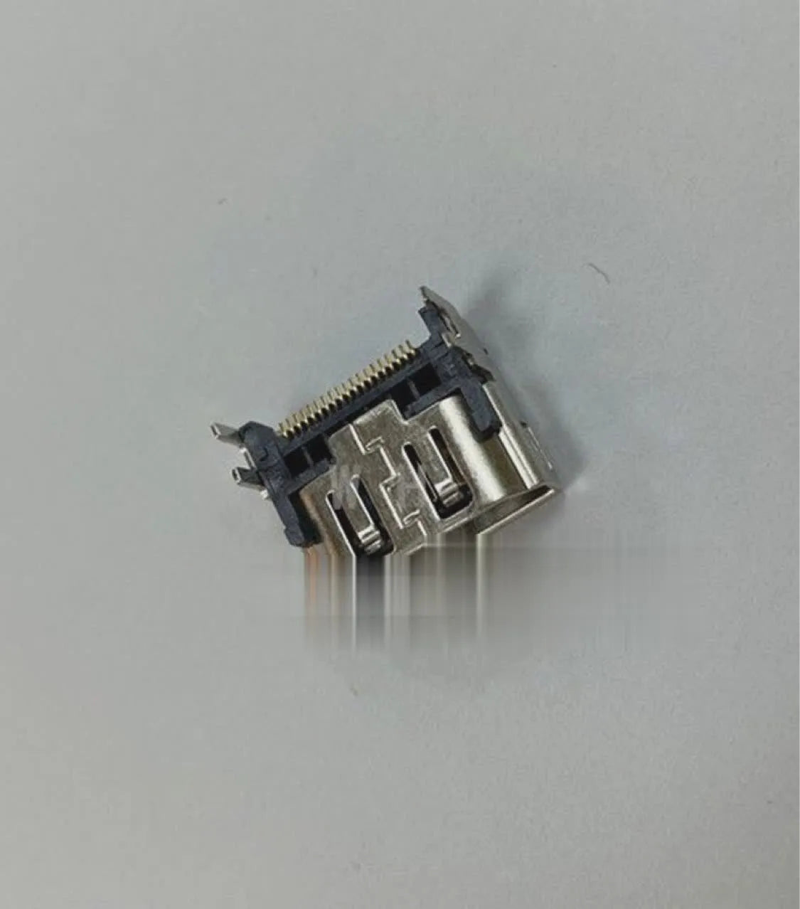 Silver HDMI interface socket for game machine accessories with metal construction