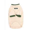Wool blend pet sweater with two-leg design in Crown Blue colour on dog