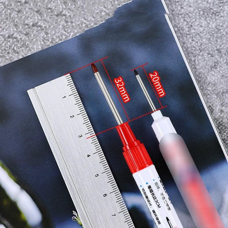 Woodworking oil marker pen with quick-drying waterproof ink in four colour options