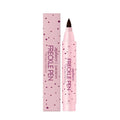Freckle cosmetic pen for applying faux freckles in dark brown and light brown water-based ink
