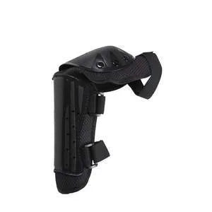 Black adults protective gear set with PE rubber shell, EVA foam, Velcro and elastic webbing, free size