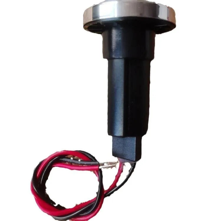 Stainless steel pole yacht anchor light socket with ABS base and pre-fitted wires.