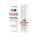 30g tube of lightweight facial sunscreen with SPF 50+ protection