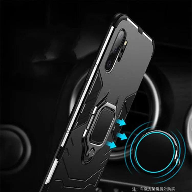Iron Man magnetic phone case for Samsung Galaxy phones in black, blue, and red colours