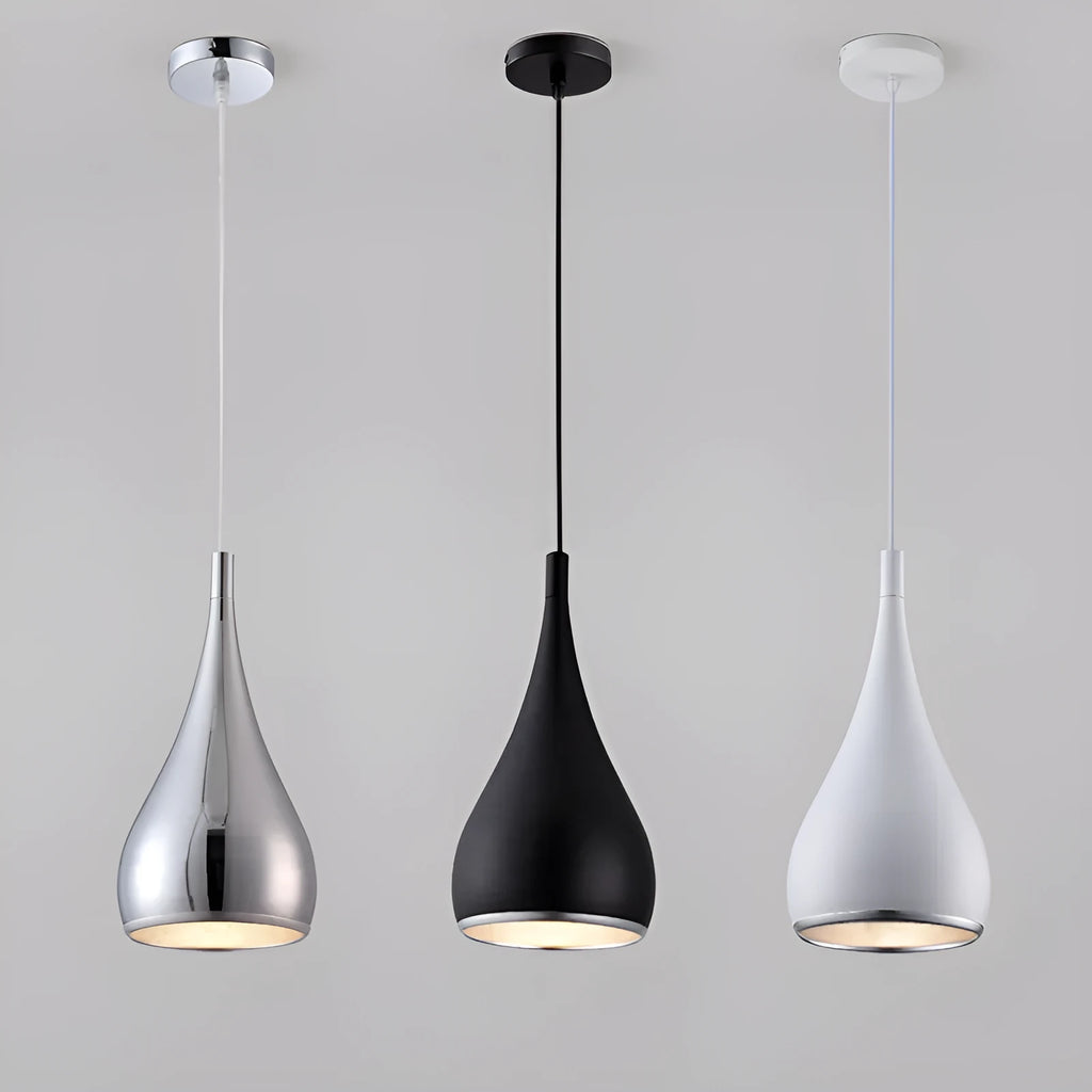 Minimalist iron chandelier in black finish with three-head disc design for bedroom or living room