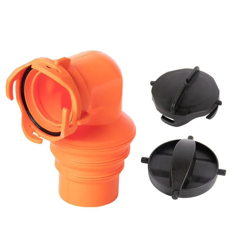 90 degree rotary elbow joint for caravan sewage hose in PP material