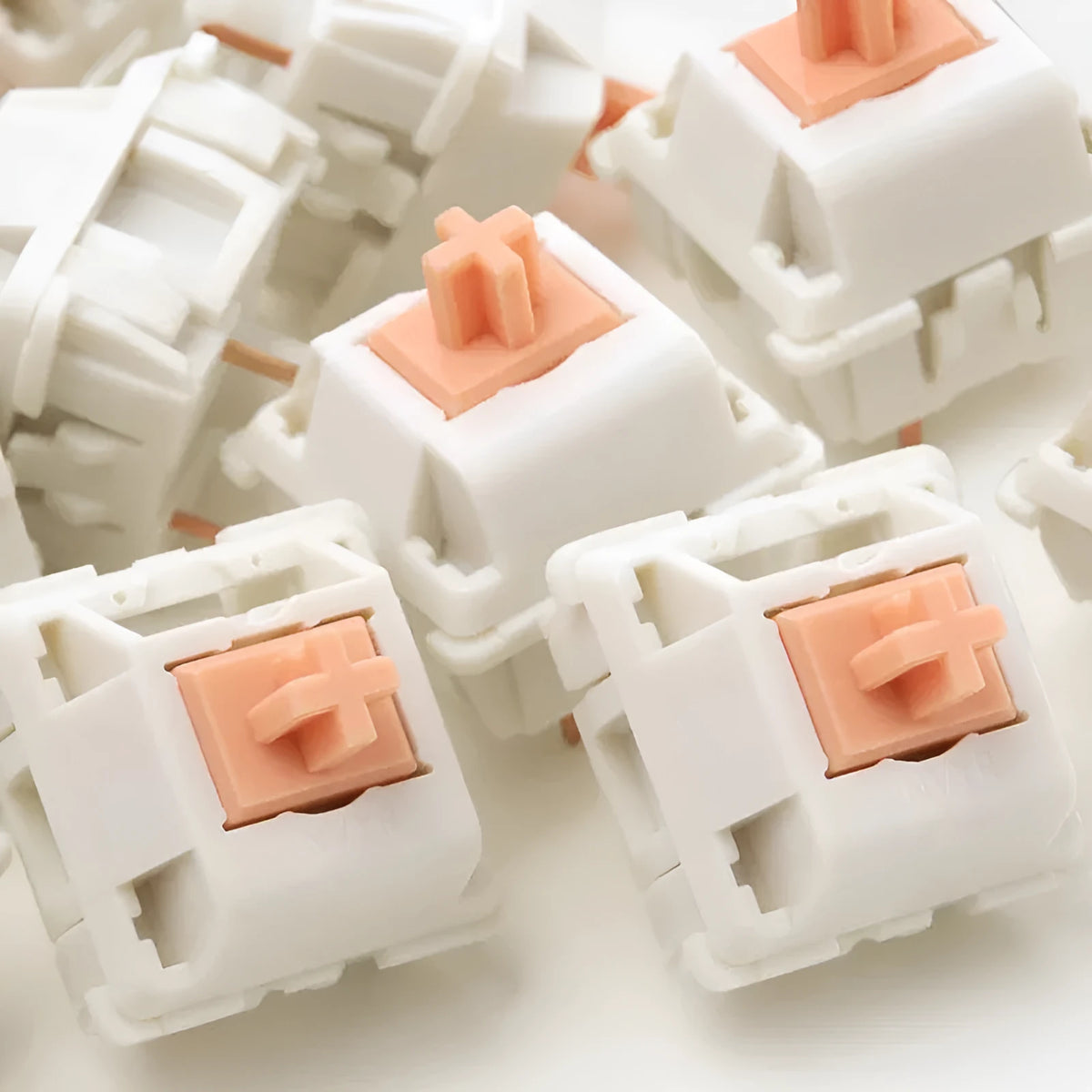 Single Panda mechanical keyboard switch with 5-pin PCB connectors for DIY keyboard projects