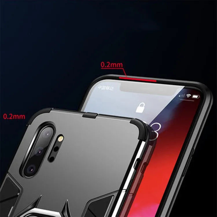 Iron Man magnetic phone case for Samsung Galaxy phones in black, blue, and red colours