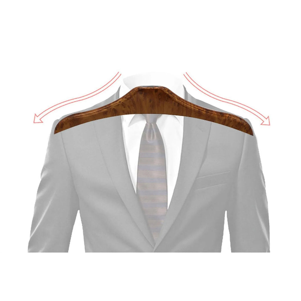 Wood yellow stainless steel car clothes hanger mounted on a car seat
