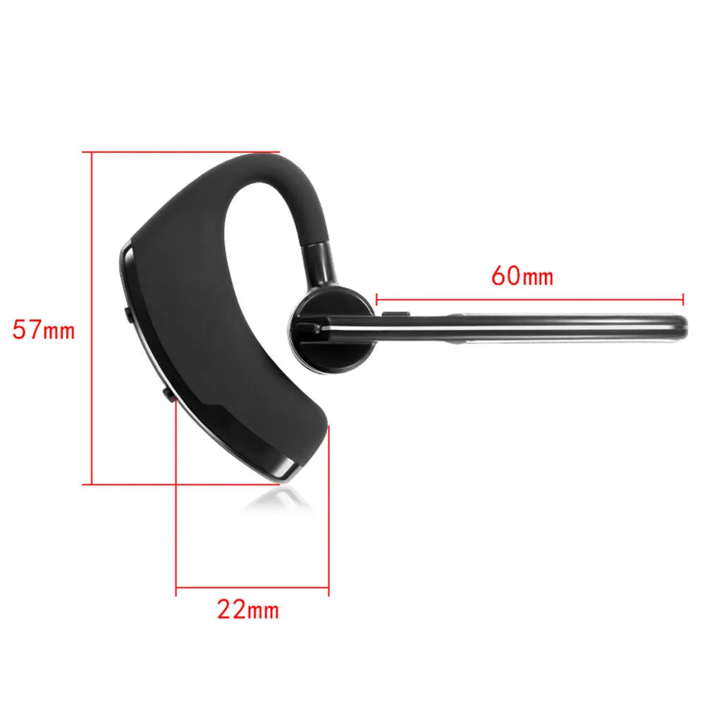 V9 Bluetooth wireless headset with ergonomic ear design and microphone for business use