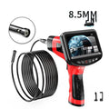 8.5mm dual-lens endoscope inspection camera with choice of snake pipeline or hard wire cable