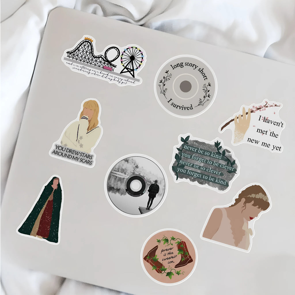 Waterproof graffiti cartoon stickers for luggage and notebooks in 4-6cm sizes