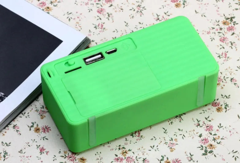 Cannon X3 wireless Bluetooth cube speaker in black, blue, green, red, or yellow colour options