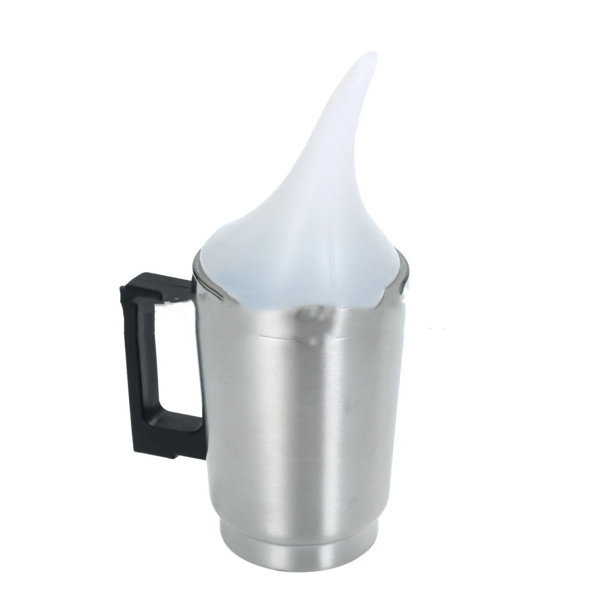 Stainless steel automobile headlamp polishing cups with elbow cover and power adapters.
