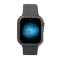 Ultra-thin bright black half wrap leather case on a 44mm Apple Watch Series 4