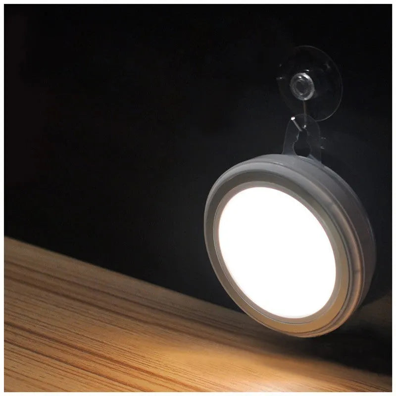 Smart body motion sensor LED light with circular design for wardrobe and corridor lighting