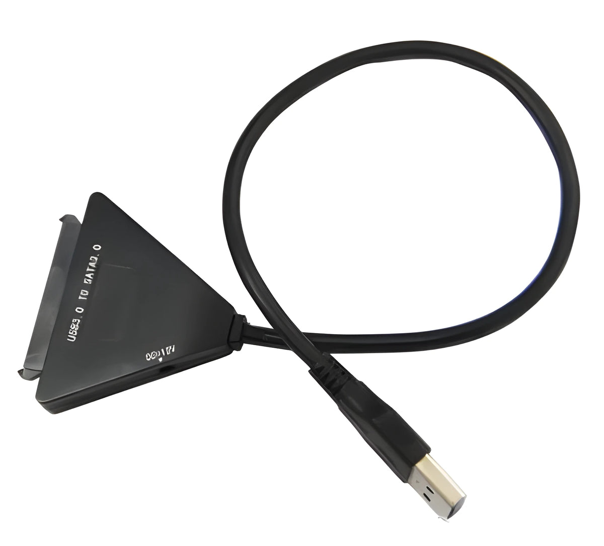 Black USB3.0 to SATA 7+15 pin external cable for hard drive conversion